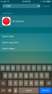 Finding bills is easy with Chronicle for iOS 9.